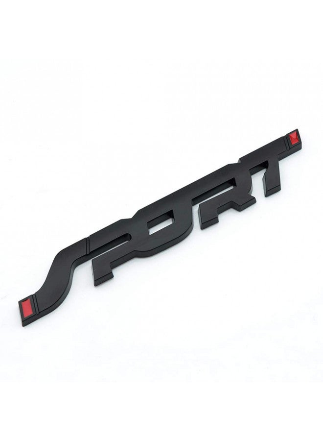 HUAPX 2Pack Metal Car Sport Sticker,3D Premium Car Side Fender Rear Trunk Emblem Logo Badge Decals Compatible for Ford/Jeep/BMW/Dodge Ram/Cadillac/Chrysler/Toyota/Nissan/Chevrolet (Black) - Image 2